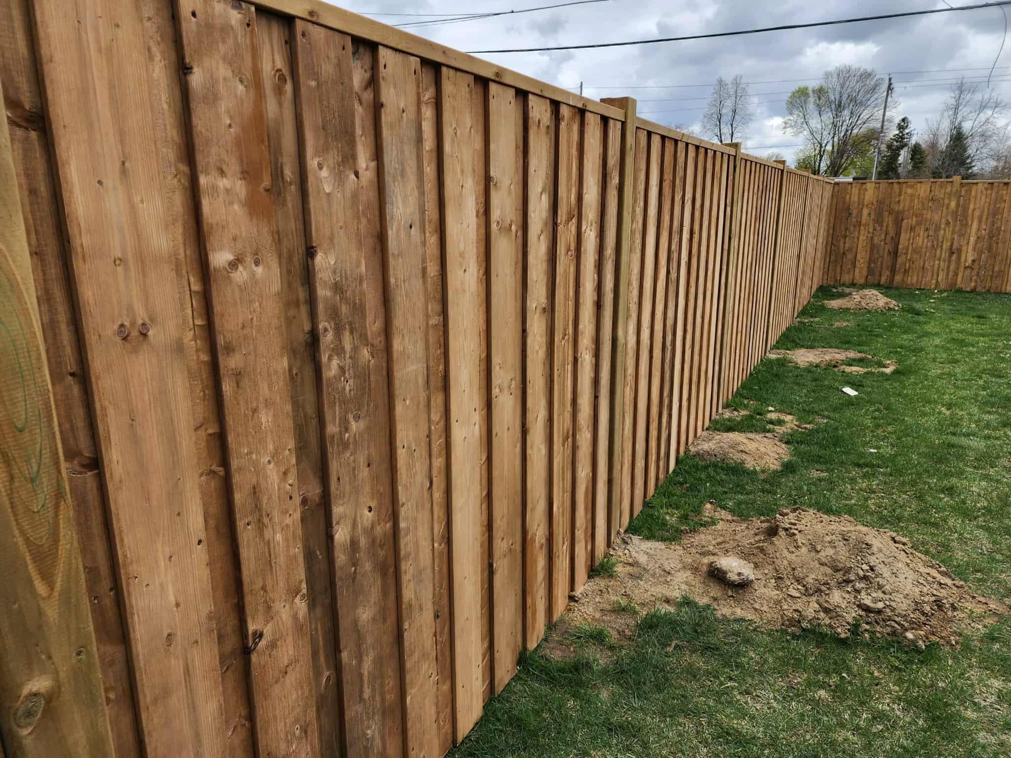 View of a custom deck project.