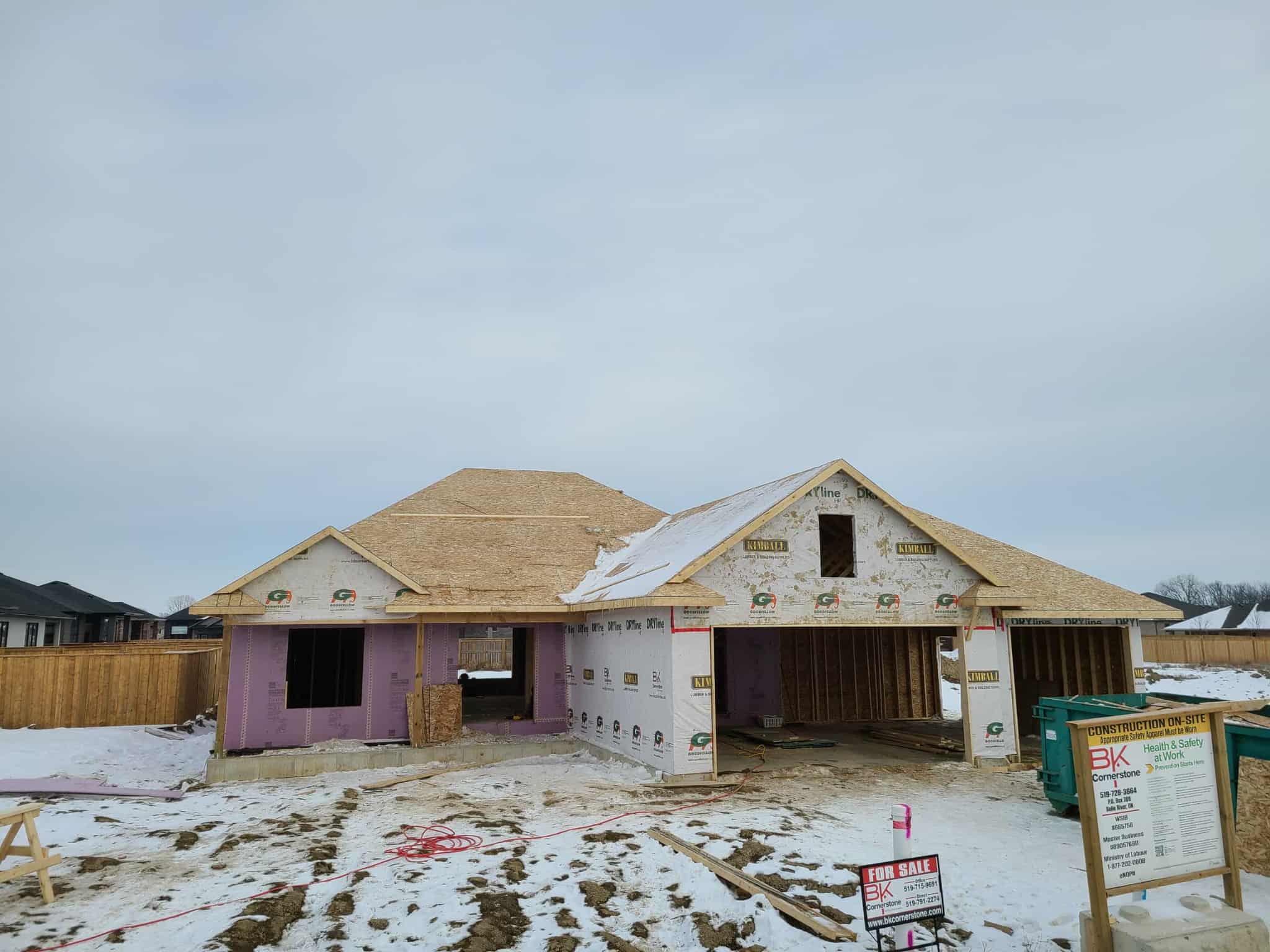 View of a custom deck project.