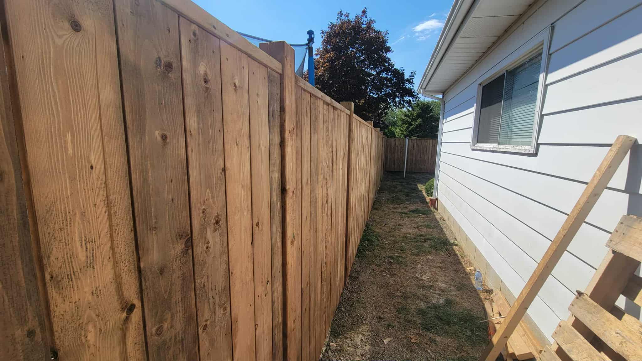 View of a custom deck project.