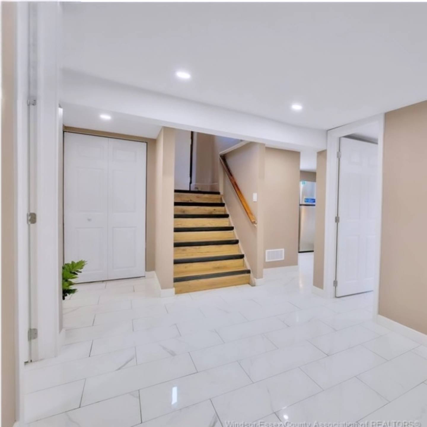 Spacious multi-level deck with a view.